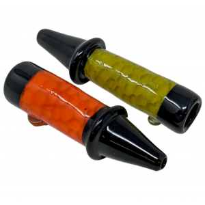 3" HoneyComb Chillum W/ Black Tube Joint (Pack Of 2) [SG4001]